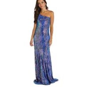 Night Way Collections Women's One-Shoulder Sequin Dress